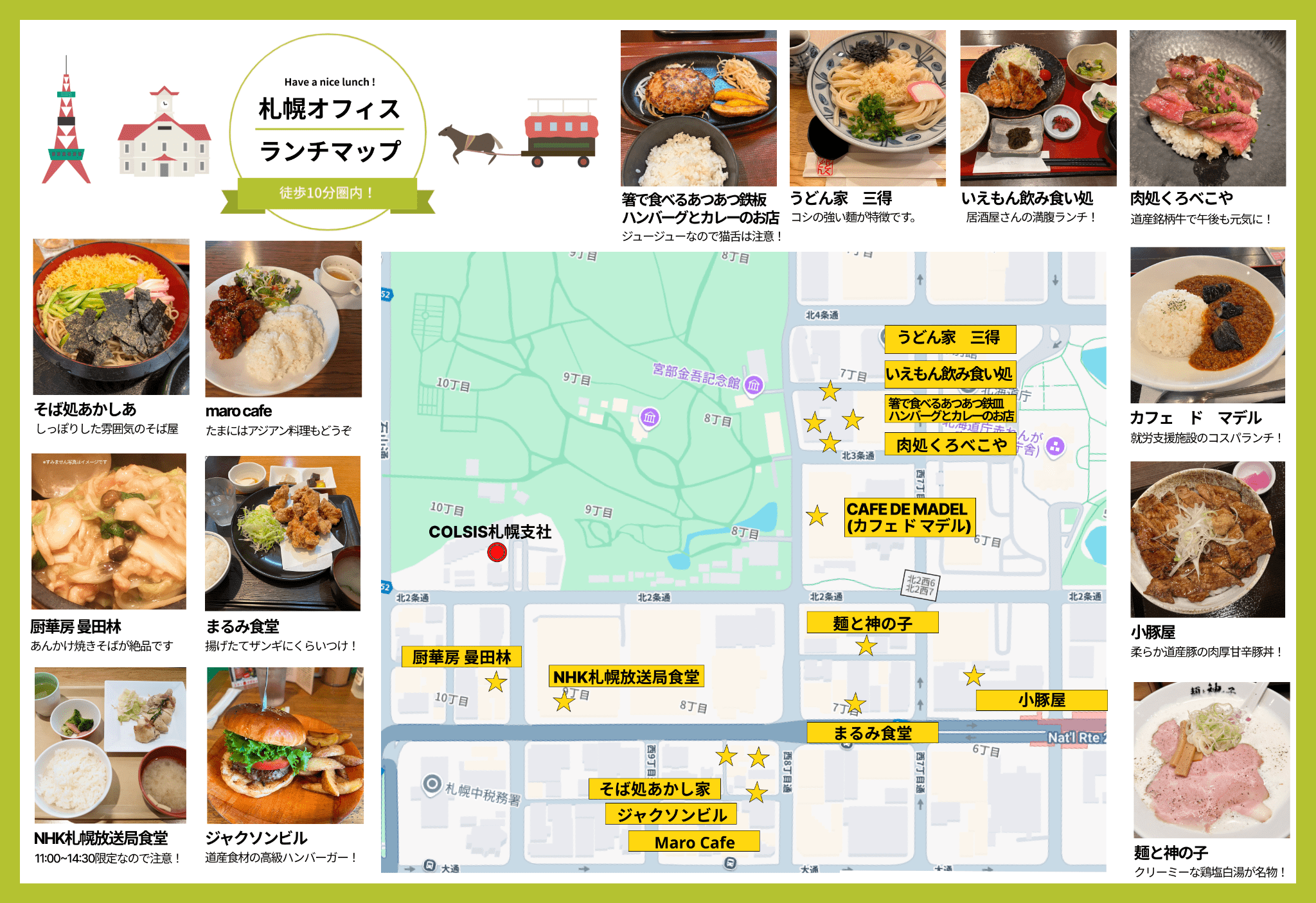 札幌オフィスランチマップ